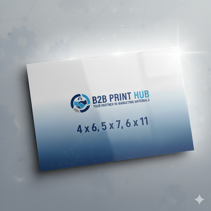 Tarjetas postales 14PT + Acabado brillante UV