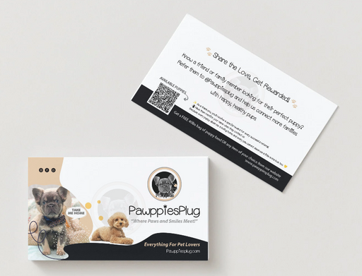 Tarjetas de Visita Mate/Seda de 18pt con Laminado